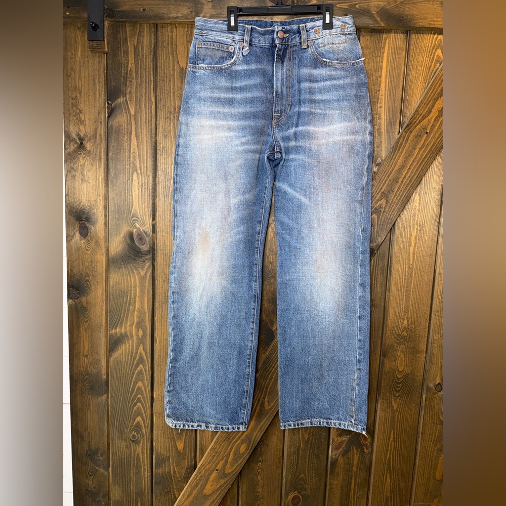 R13 ALICE SLIM STRAIGHT LEG JEANS IN AMBER BLUE - Picture 4 of 10